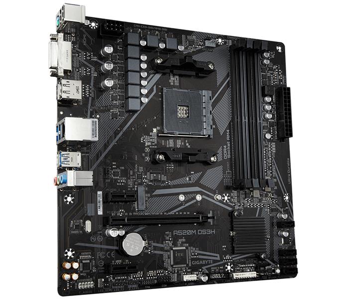 Gigabyte A520M DS3H moederbord Socket AM4 micro ATX