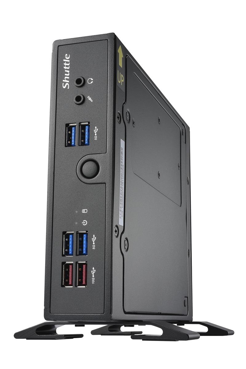 Shuttle XPC slim Barebone DS50U5, i5-1335U, 2x LAN (1x 2.5Gbit ,1x 1Gbit), 1xCOM,1xHDMI,1xDP, 1x VGA, ventilatorloos , 24/7 permanent gebruik