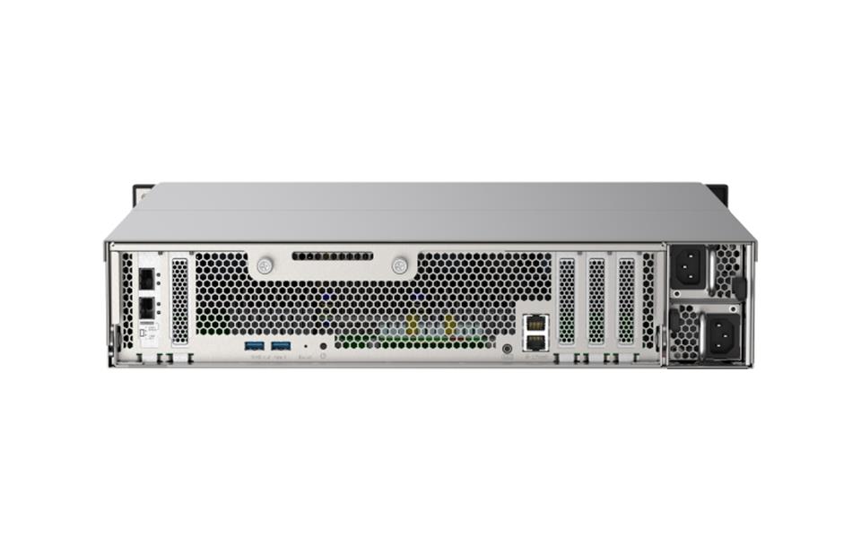 QNAP TS-h2490FU NAS Rack (2U) Ethernet LAN Zwart, Grijs 7302P