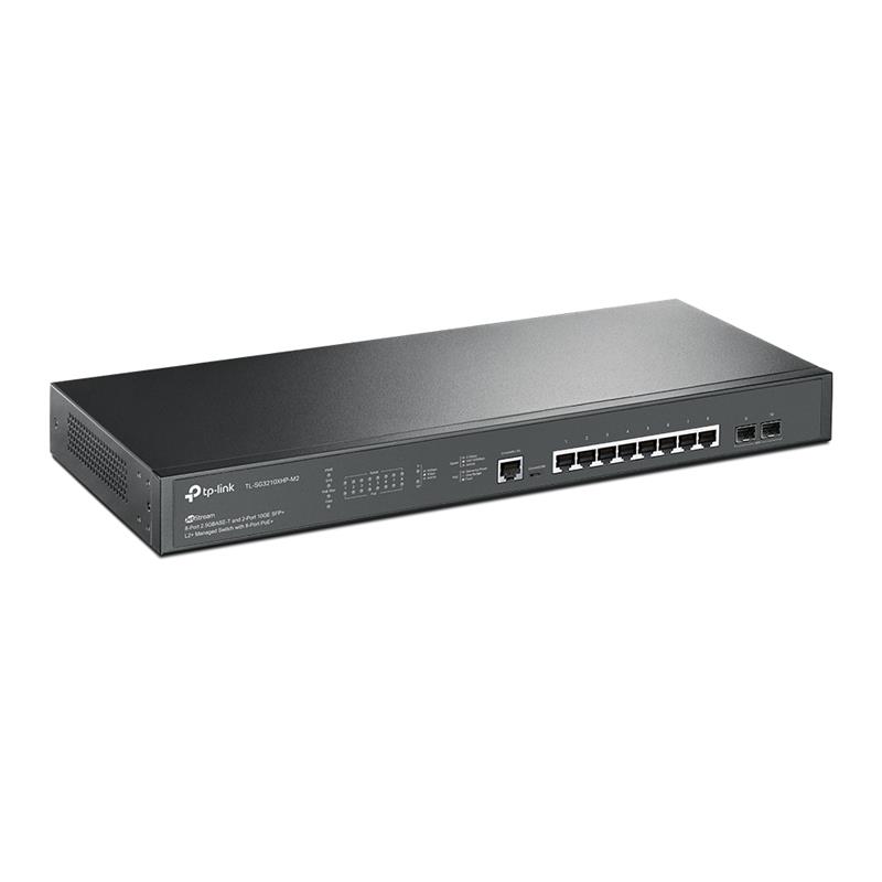 TP-Link TL-SG3210XHP-M2 netwerk-switch Managed L2/L3 2.5G Ethernet (100/1000/2500) Power over Ethernet (PoE) 1U Zwart