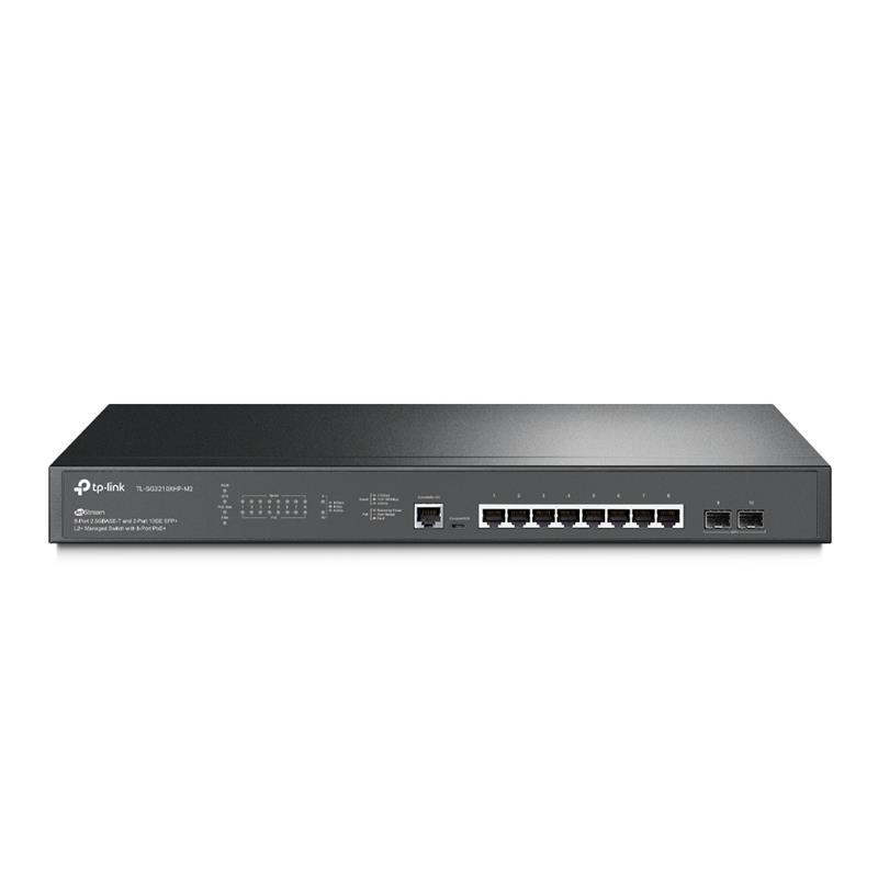 TP-Link TL-SG3210XHP-M2 netwerk-switch Managed L2/L3 2.5G Ethernet (100/1000/2500) Power over Ethernet (PoE) 1U Zwart