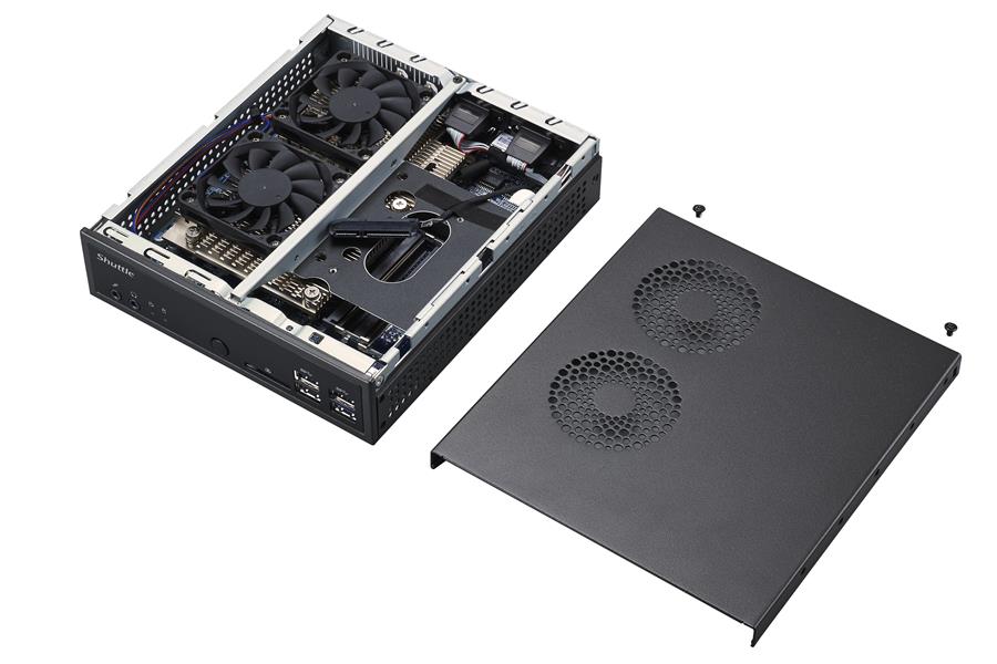 Shuttle XP? slim DA320 1,35L maat pc Zwart AMD A320 Socket AM4