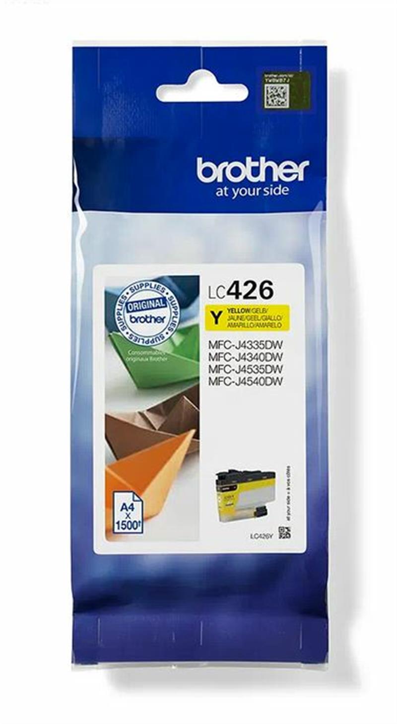 Brother LC-426Y inktcartridge 1 stuk(s) Origineel Hoog (XL) rendement Geel