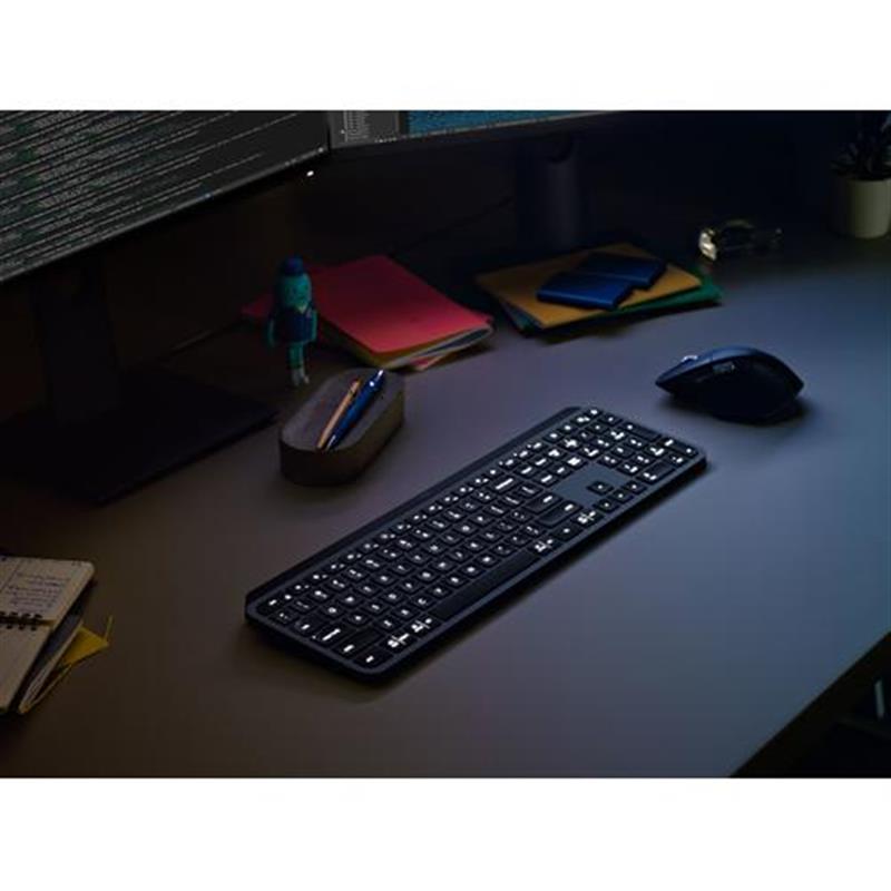 Logitech MX Keys for Business toetsenbord RF-draadloos + Bluetooth US International Grafiet