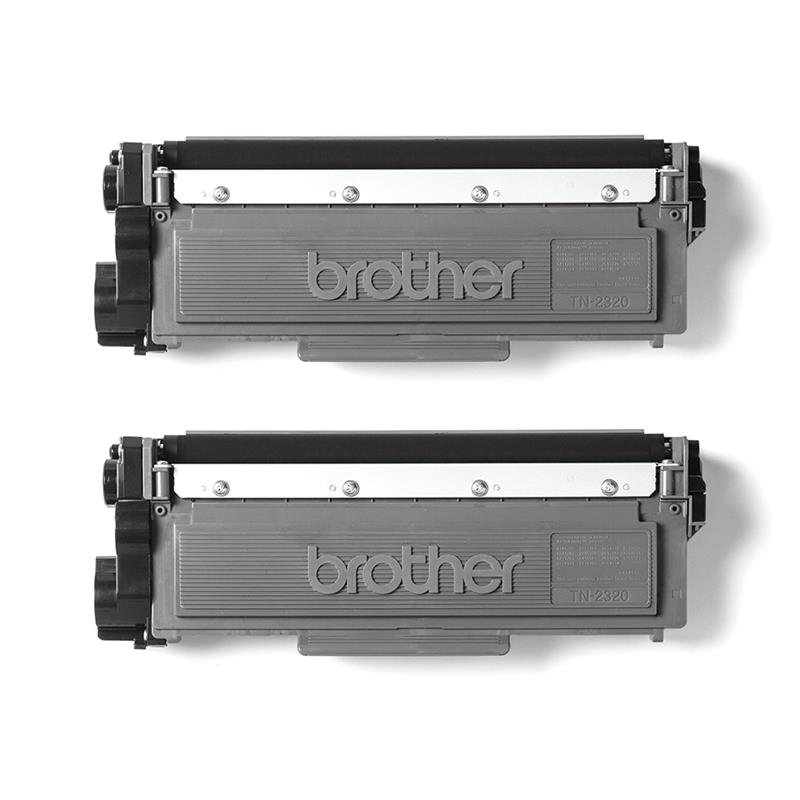 Brother TN-2320TWIN tonercartridge 1 stuk(s) Origineel Zwart