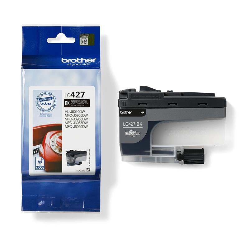 Brother LC-427BK inktcartridge 1 stuk(s) Origineel Normaal rendement Zwart