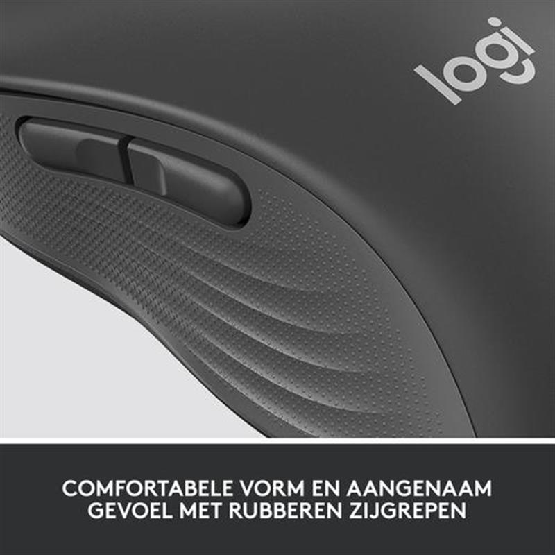 Logitech Signature M650 Draadloze Muis - Voor kleine tot middelgrote handen, 2 jaar batterijduur, stil klikken, aanpasbare zijknoppen, Bluetooth, comp