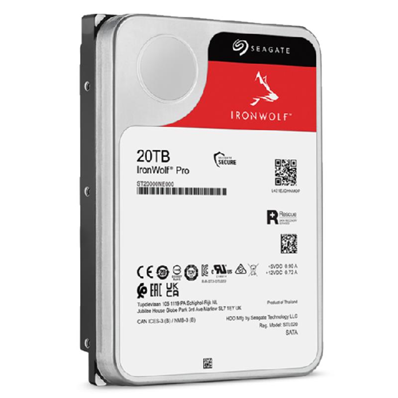 Seagate IronWolf Pro ST20000NE000 interne harde schijf 3.5"" 20 TB SATA III