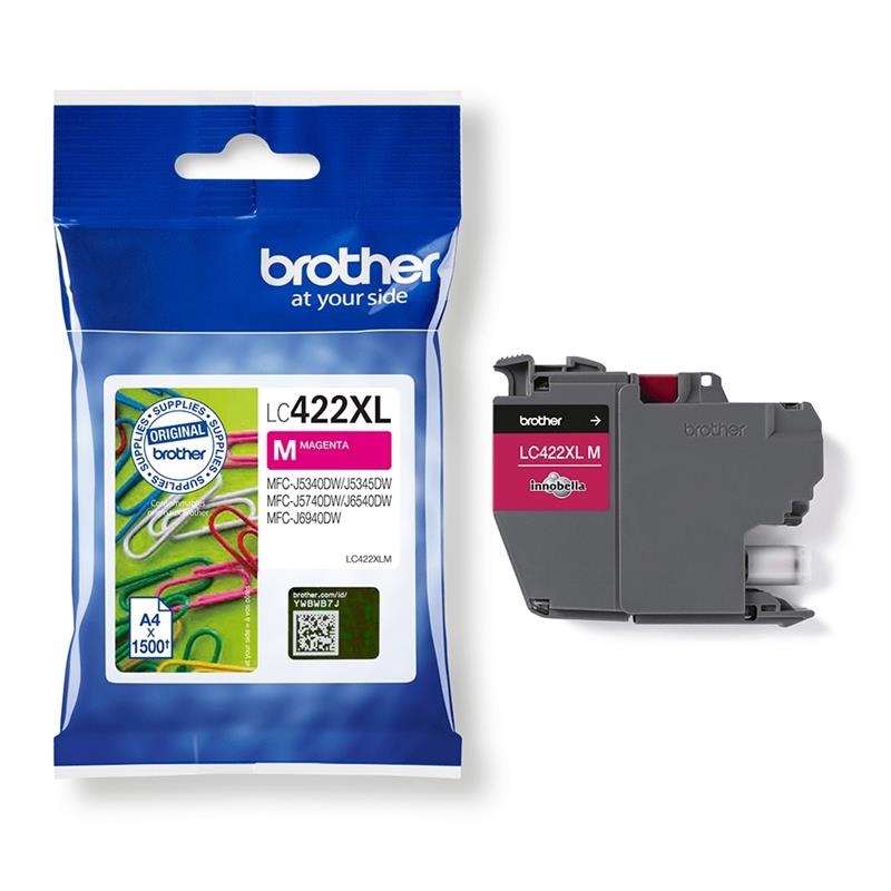 Brother LC-422XLM inktcartridge 1 stuk(s) Origineel Magenta