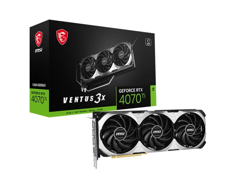 MSI VGA 12GB RTX4070TI VENTUS 3X E 12G 3xDP/HDMI GeForce RTX 4070 Ti VENTUS 3X E 12G OC