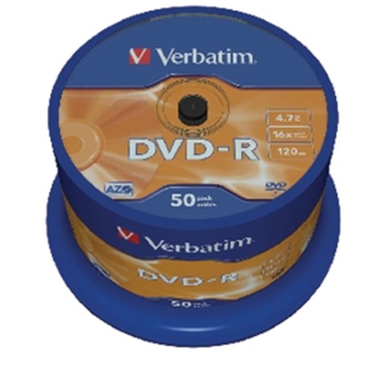 Verbatim DVD-R Matt Silver 4,7 GB 50 stuk(s)