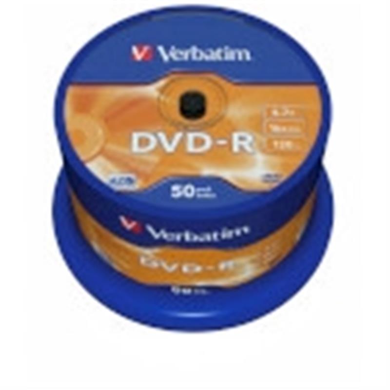 Verbatim DVD-R Matt Silver 4,7 GB 50 stuk(s)