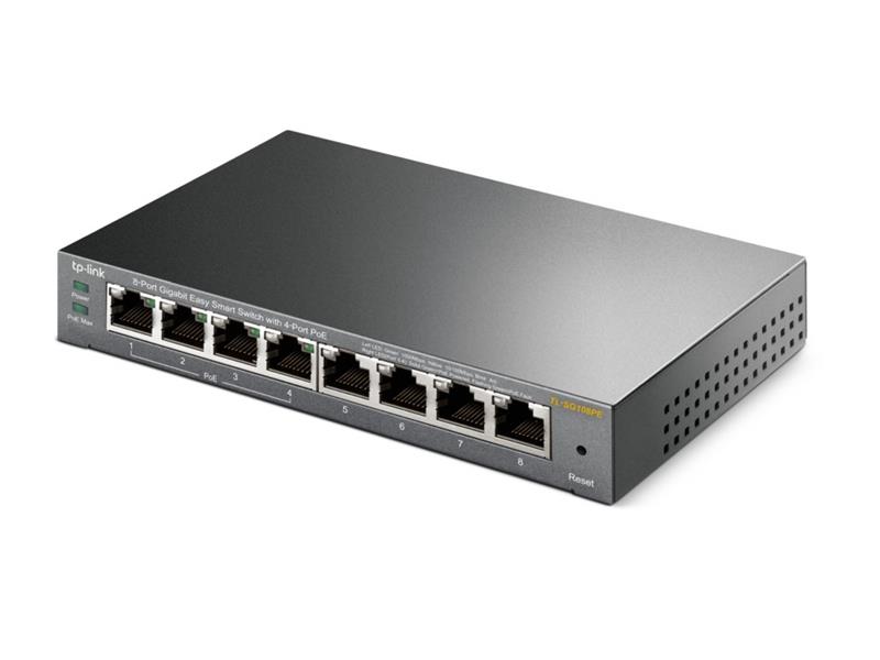 TP-LINK TL-SG108PE netwerk-switch Unmanaged Gigabit Ethernet (10/100/1000) Power over Ethernet (PoE)