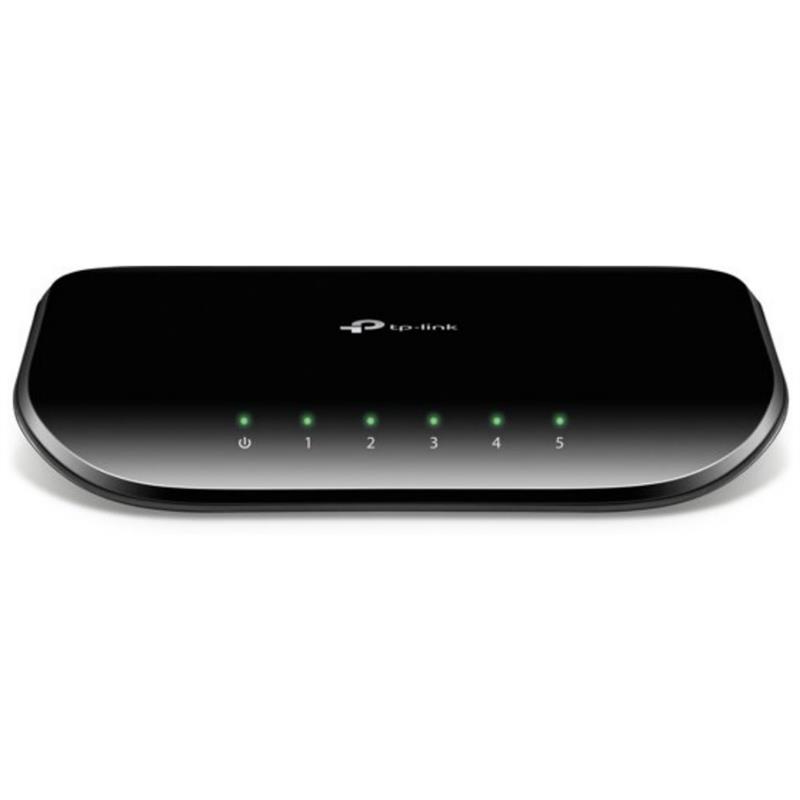 TP-LINK TL-SG1005D Unmanaged Gigabit Ethernet (10/100/1000) Zwart