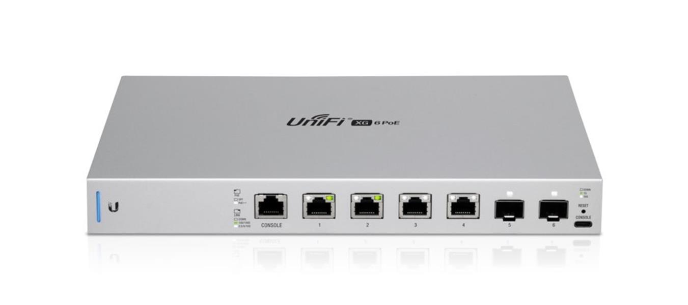 Ubiquiti Switch UniFi 4xRJ45 10GBit/2xSFP+ 10GBit Managed PoE 19 Rack-Mountable, 10G Ethernet SFP+ & RJ45 Ports