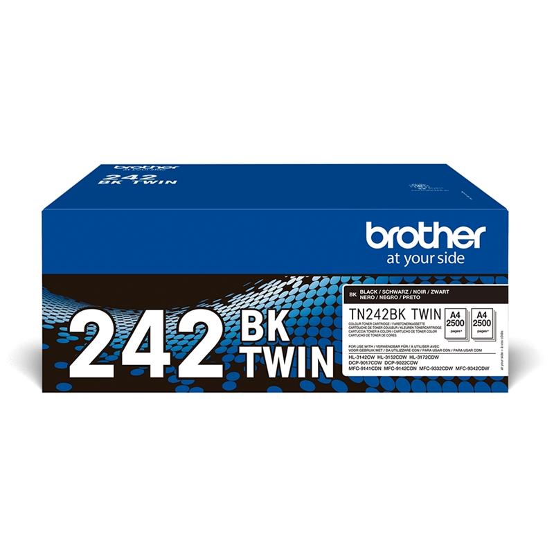 Brother TN-242BKTWIN tonercartridge 2 stuk(s) Origineel Zwart