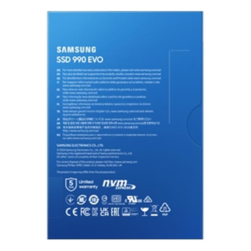 Samsung 990 EVO M.2 1 TB PCI Express 4.0 V-NAND TLC NVMe