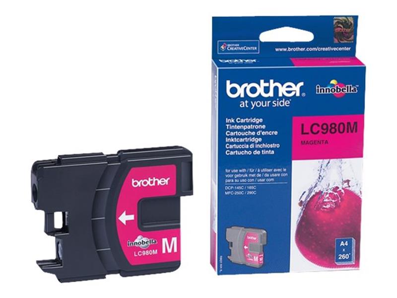 Brother LC-980M inktcartridge Origineel Magenta 1 stuk(s)