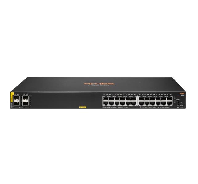 HPE Aruba Switch CX 6000 24G 4SFP 24xGBit/4xSFP PoE 370W R8N87A