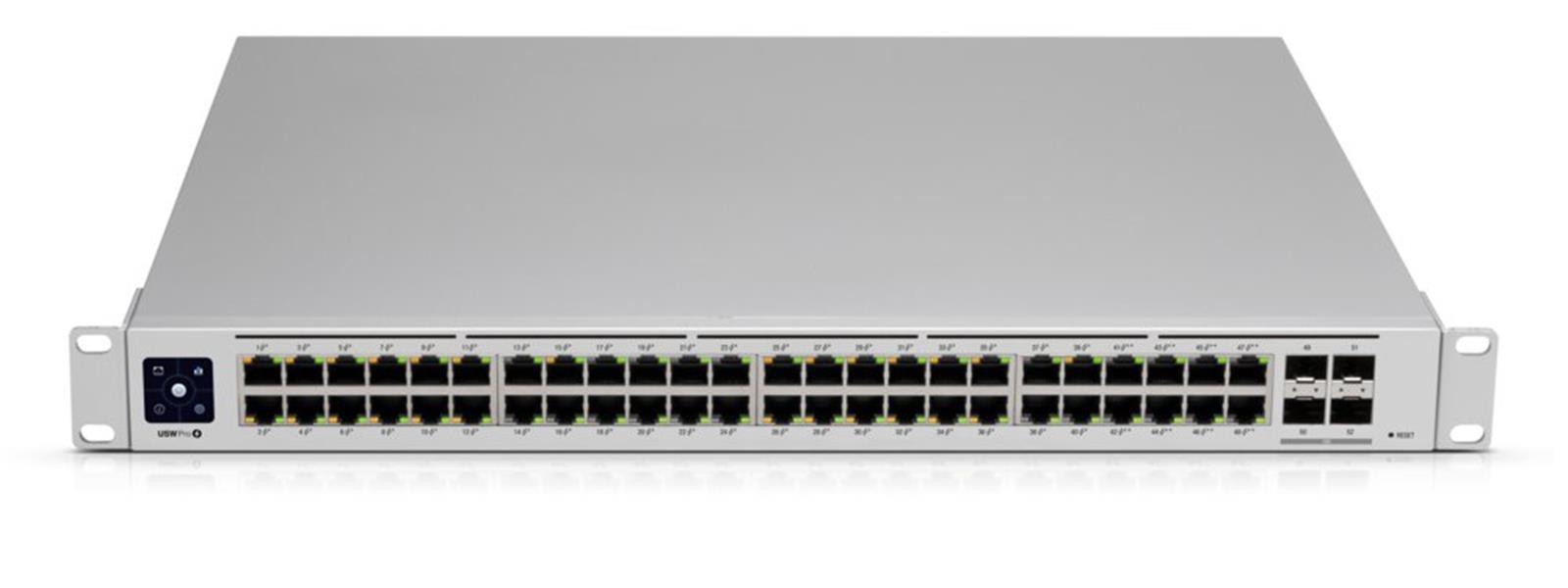 Ubiquiti Switch UniFi 48xRJ45 GBit/4xSFP+ Managed PoE+ 600W Gen2 19 Rack-Mountable, 1,3 Touchscreen