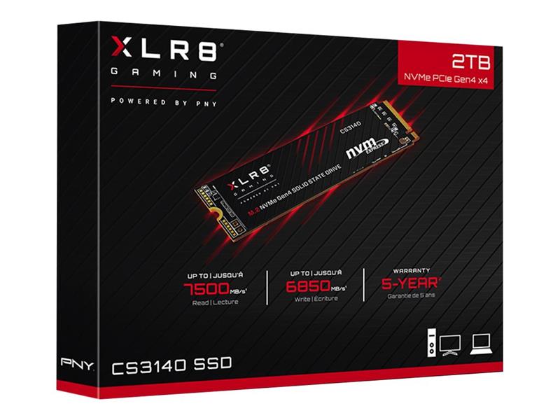 PNY SSD M.2 (2280) 2TB CS3140 (PCIe 4.0/NVMe) Retail