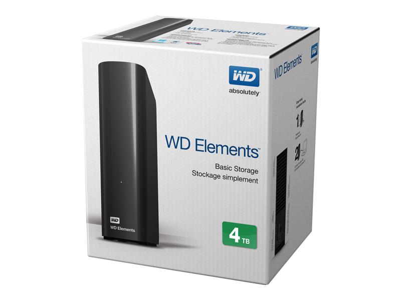 Western Digital External HDD 4TB 3 5 USB3 0 5 Gbps 5400 RPM Black