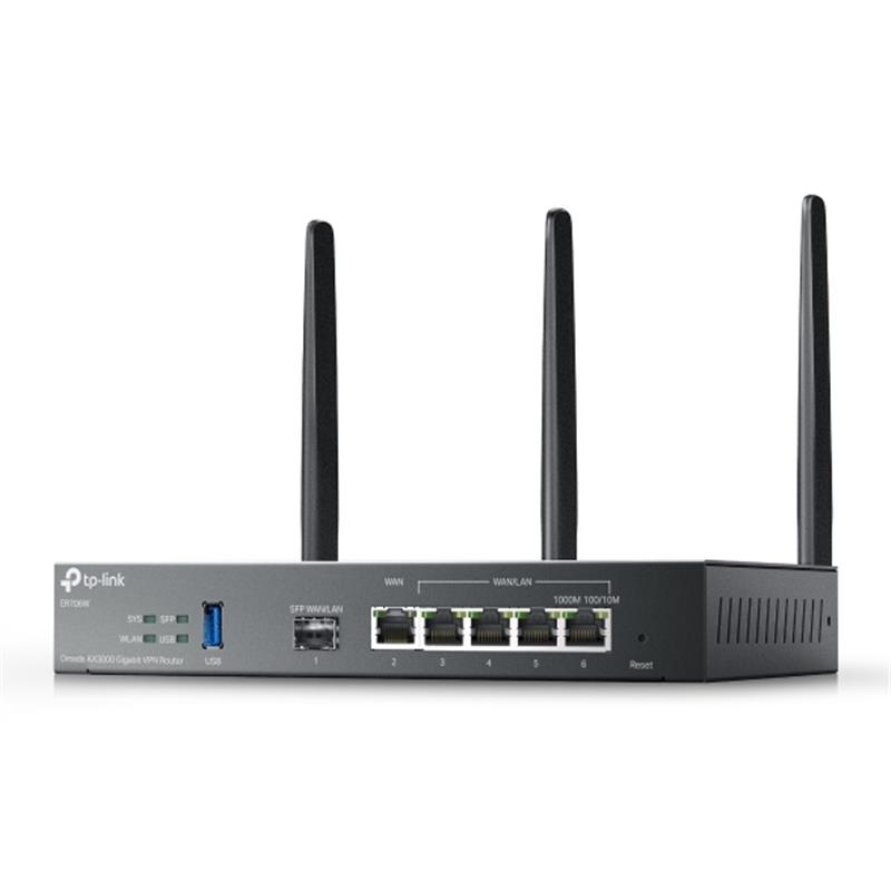 TP-Link ER706W draadloze router Gigabit Ethernet Dual-band (2.4 GHz / 5 GHz) Zwart