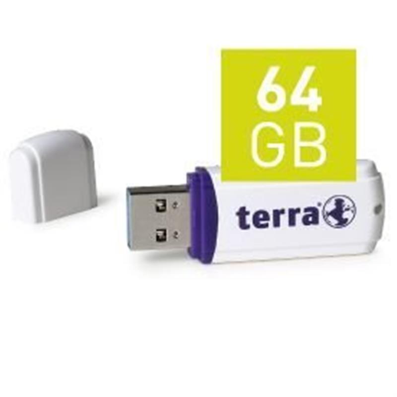 TERRA USThree USB3.0 64GB white Read/Write ~120/15 MB/s